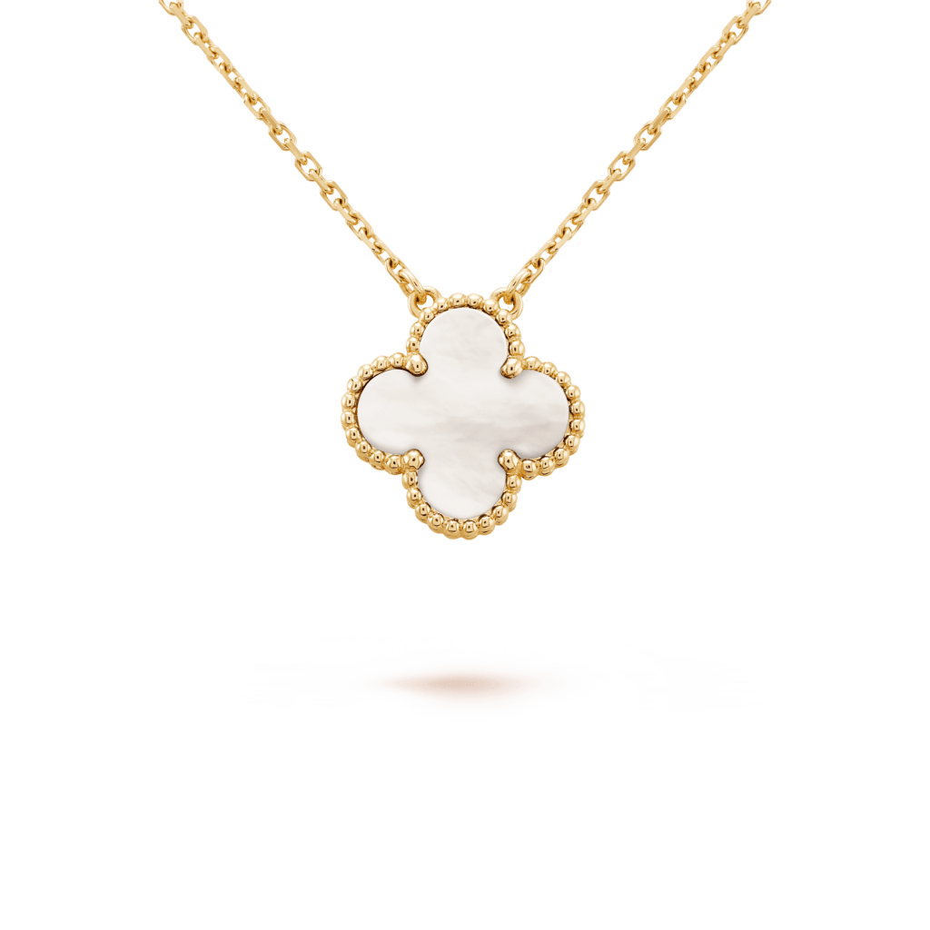 Collier inspi Van Cleef en acier inoxydable