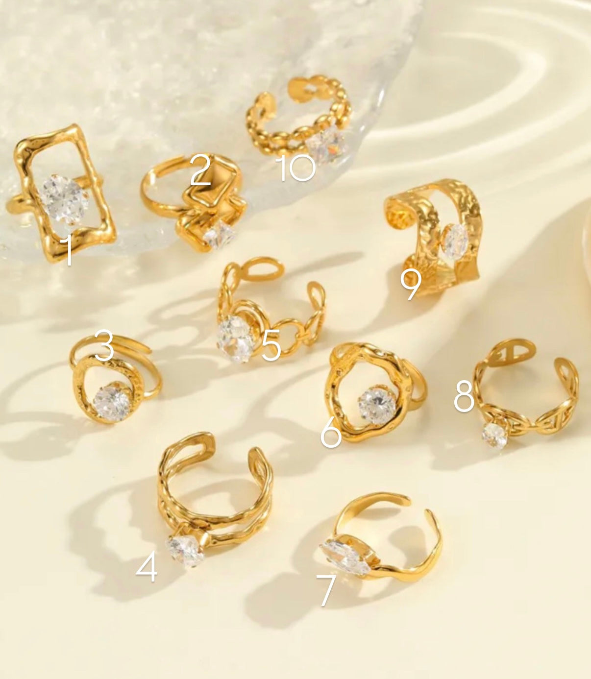 Bagues en acier inoxydable