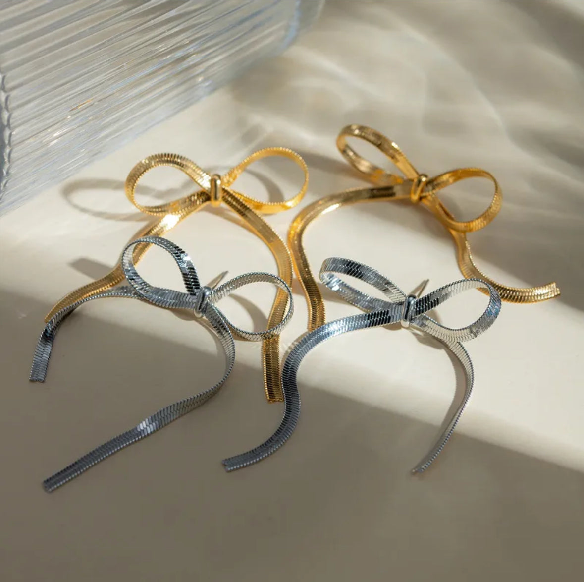 Boucles « Wendy » en acier inoxydable