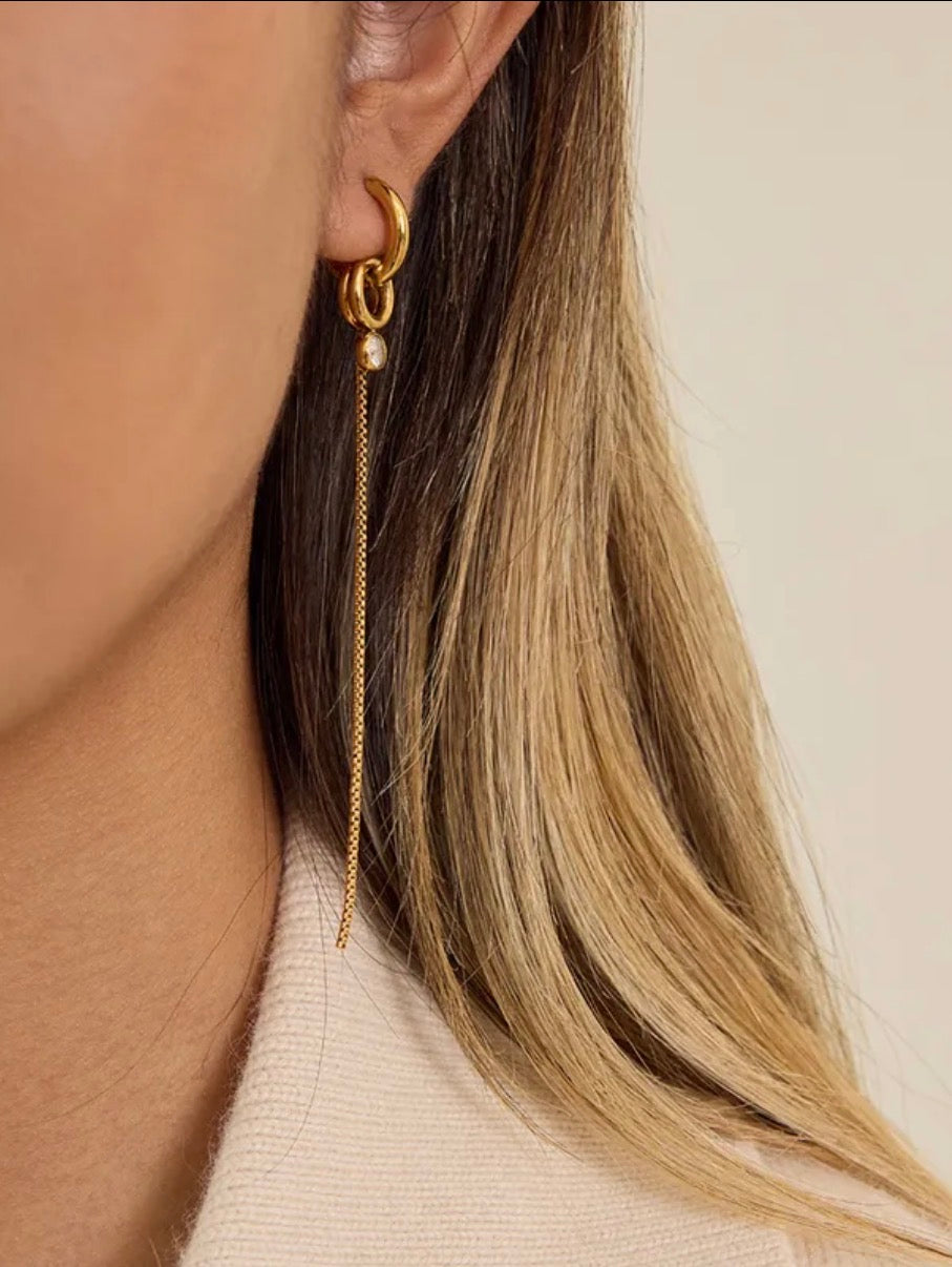 Boucles d’oreilles en acier inoxydable