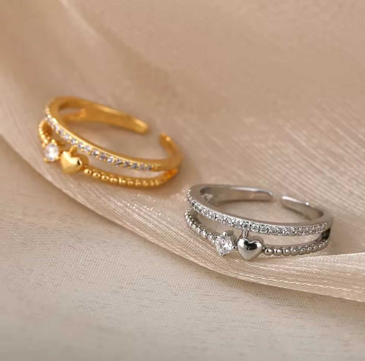 Bague « Siera » en acier inoxydable