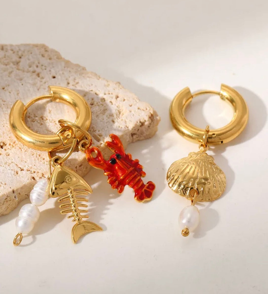 Boucles d’oreilles en acier inoxydable