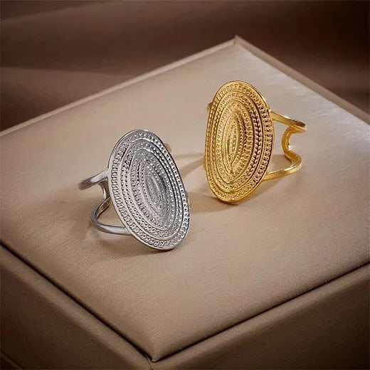 Bague « Sherazade » en acier inoxydable