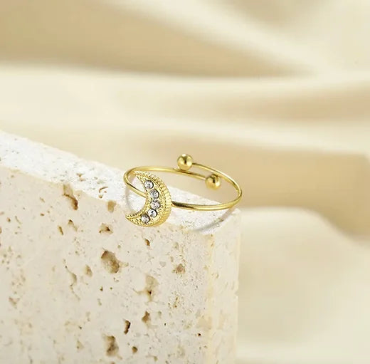 Bague « Nayra » en acier inoxydable