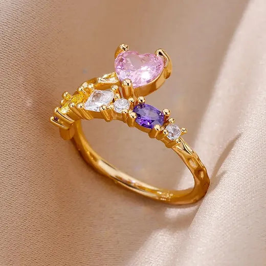 Bague « Zeyneb » en acier inoxydable