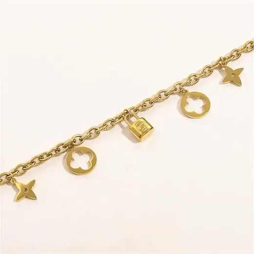Bracelet inspiration Louis Vuitton en acier inoxydable