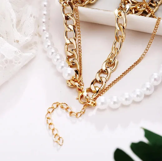 Collier triple couche « Naylie »