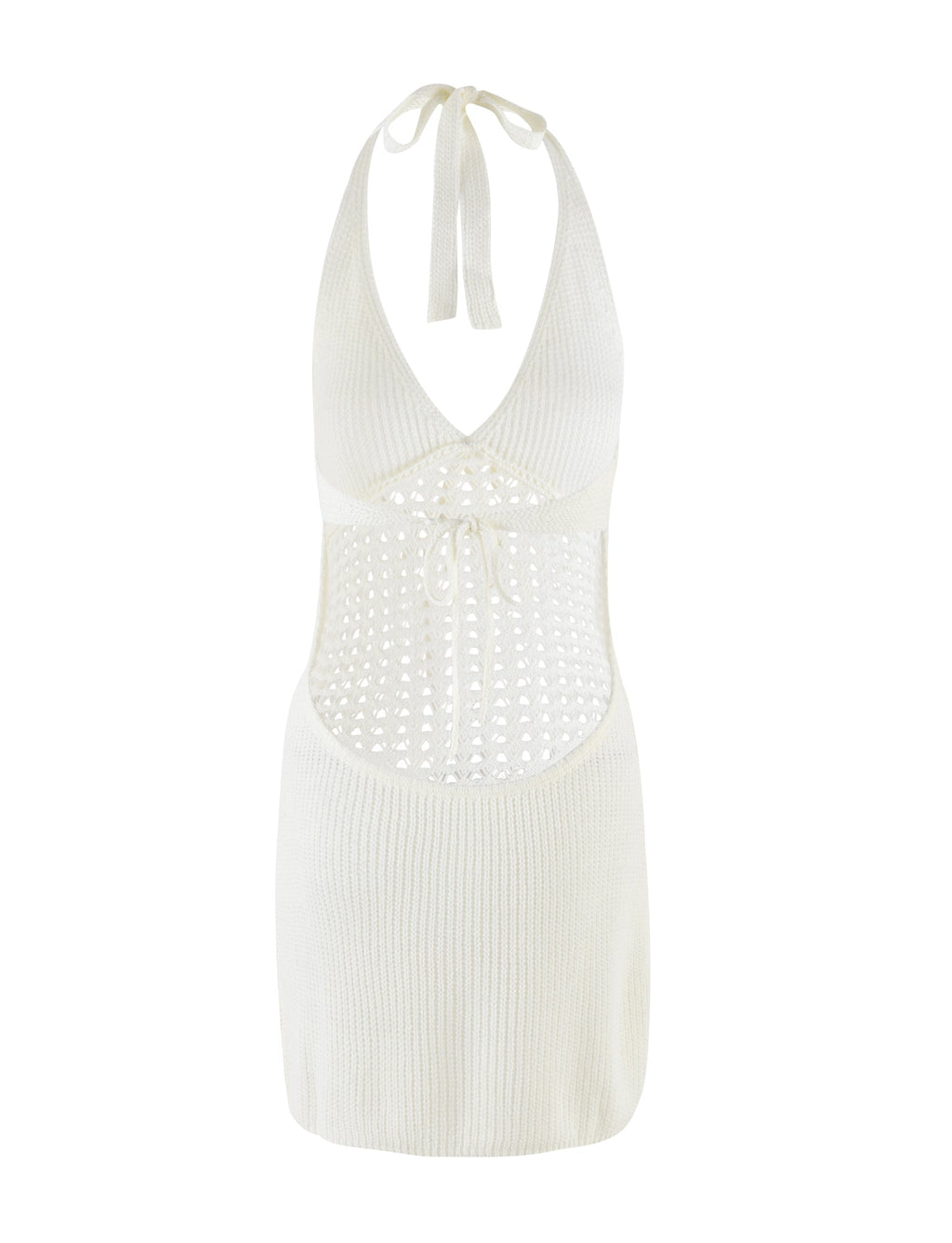 Robe en maille blanche