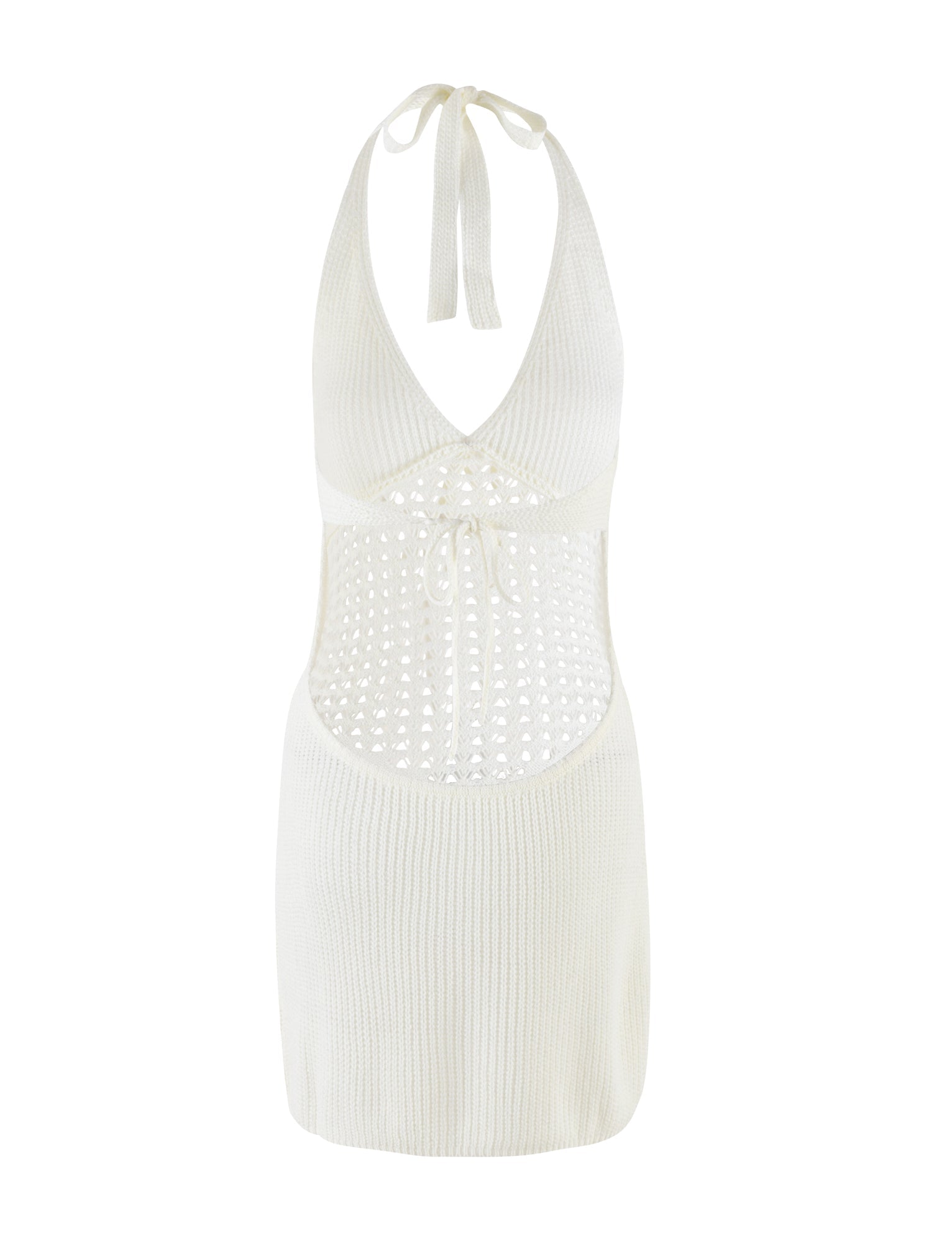 Robe en maille blanche