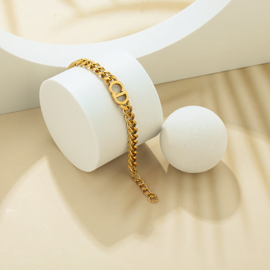 Bracelet inspiration Dior en acier inoxydable