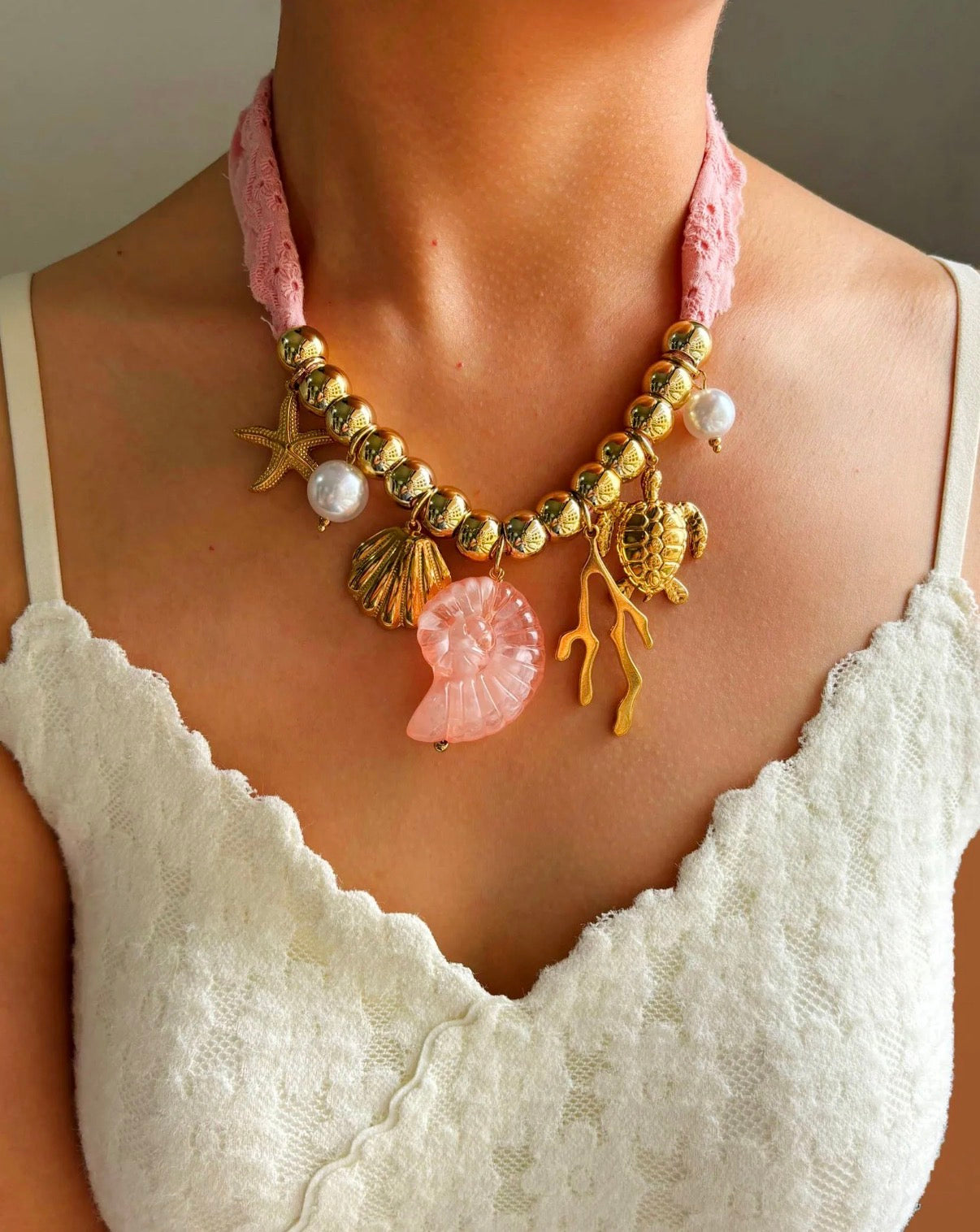 Collier « Merlia » en acier inoxydable