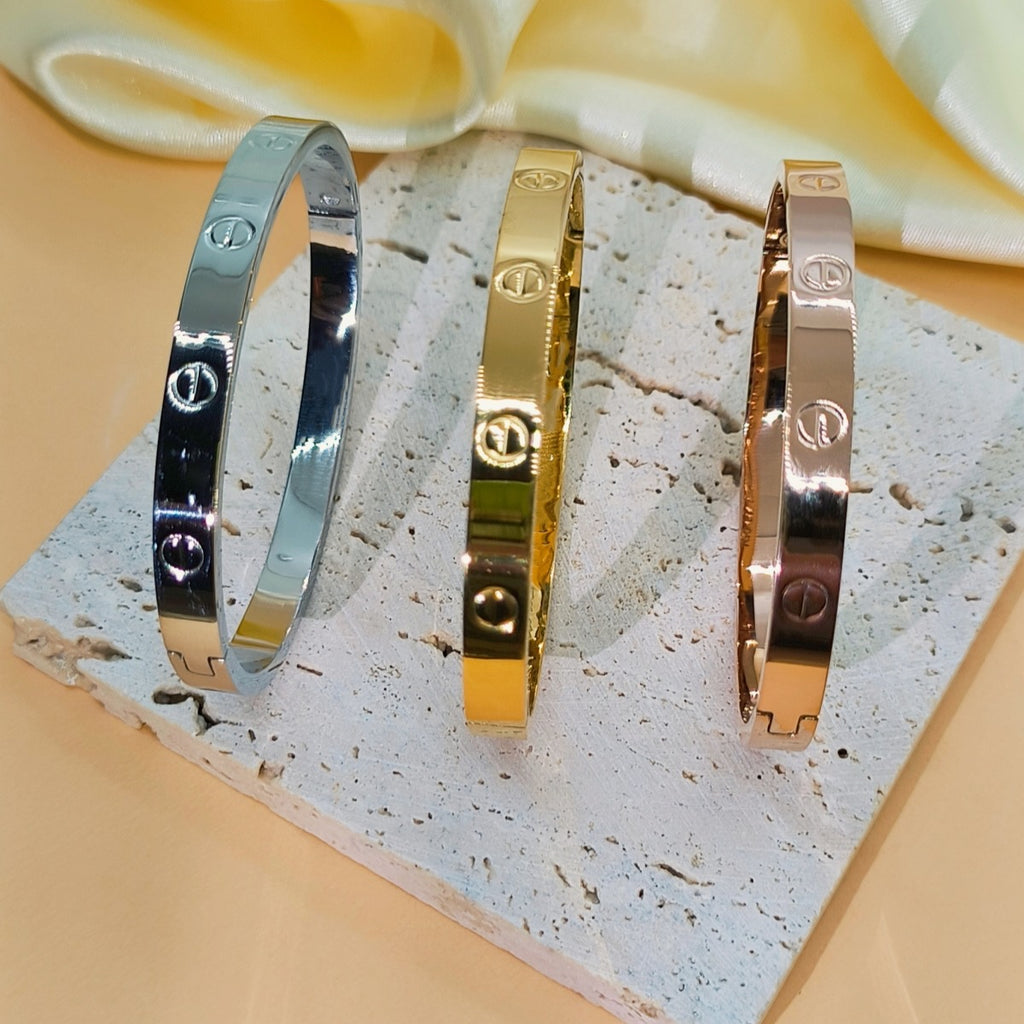 Bracelet inspiration Cartier en acier inoxydable