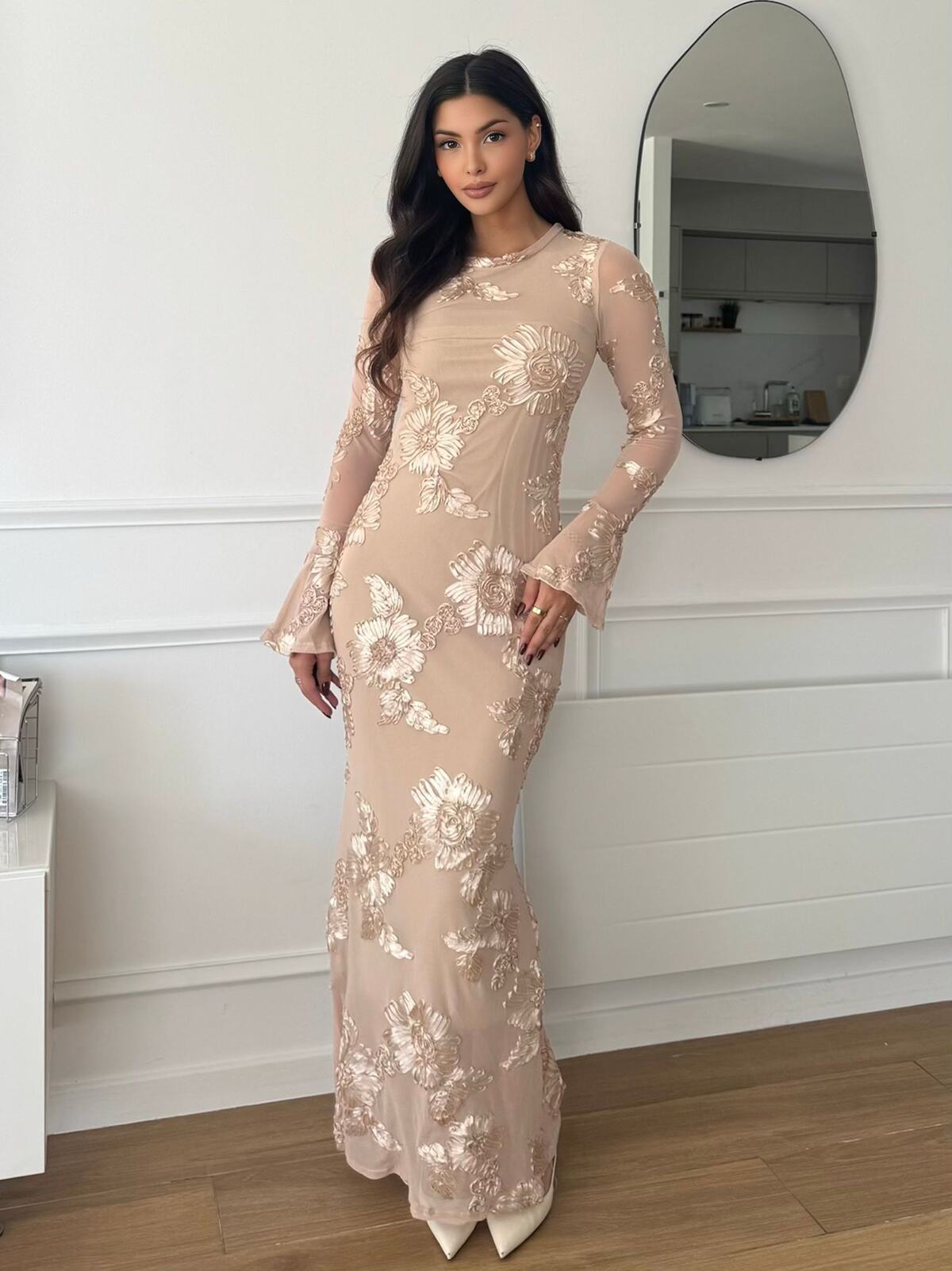 Robe « Jasmine » manches longues