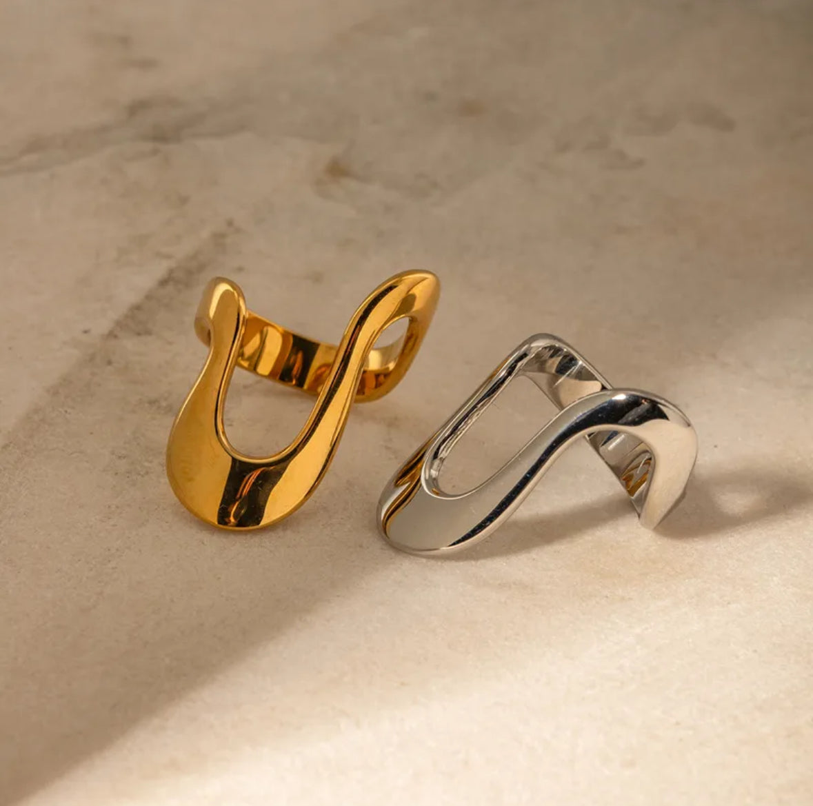 Bague « Iris » en acier inoxydable