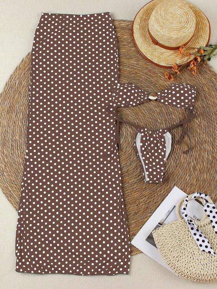 Ensemble maillot de bain et jupe