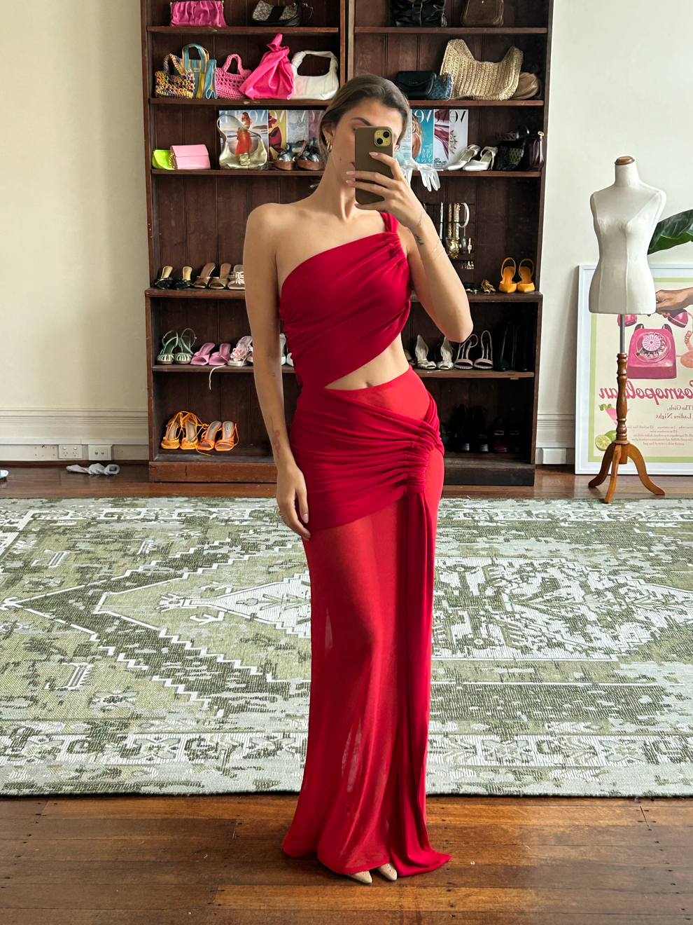 Robe « Louise » rouge