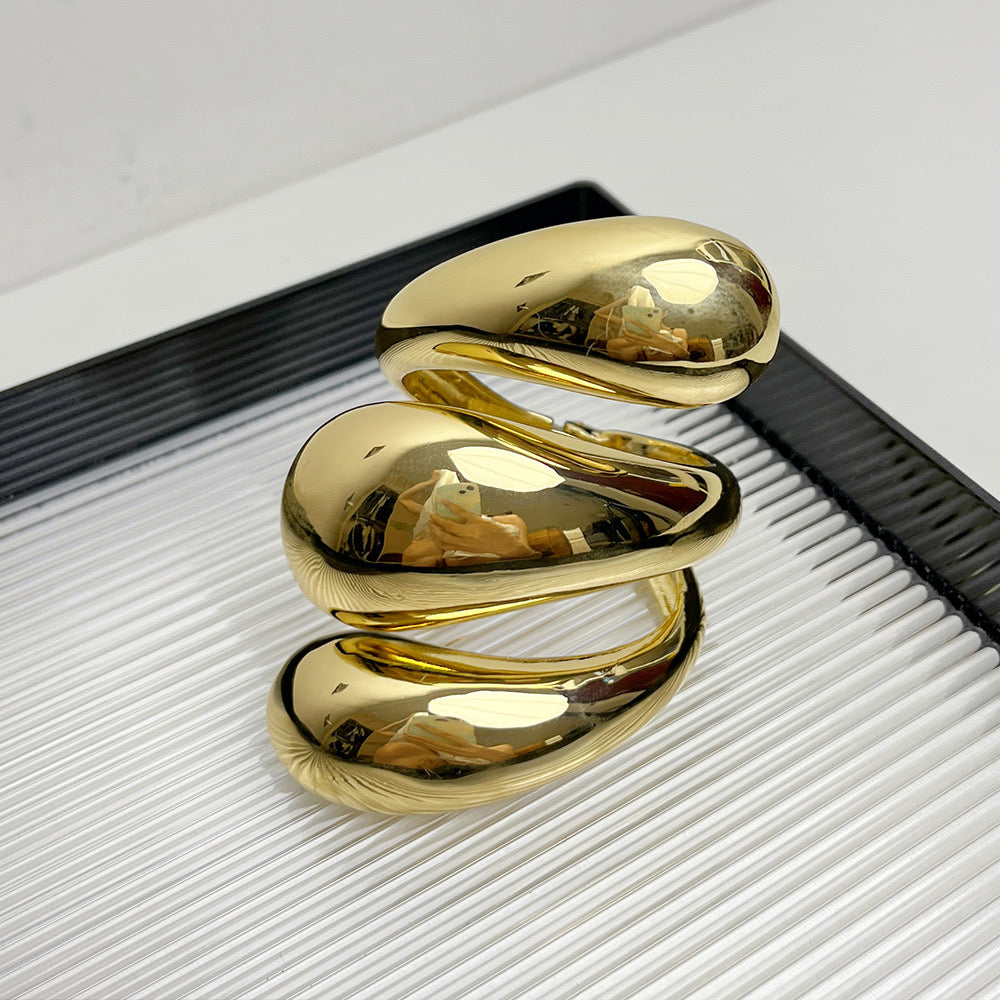 Bracelet doré triple