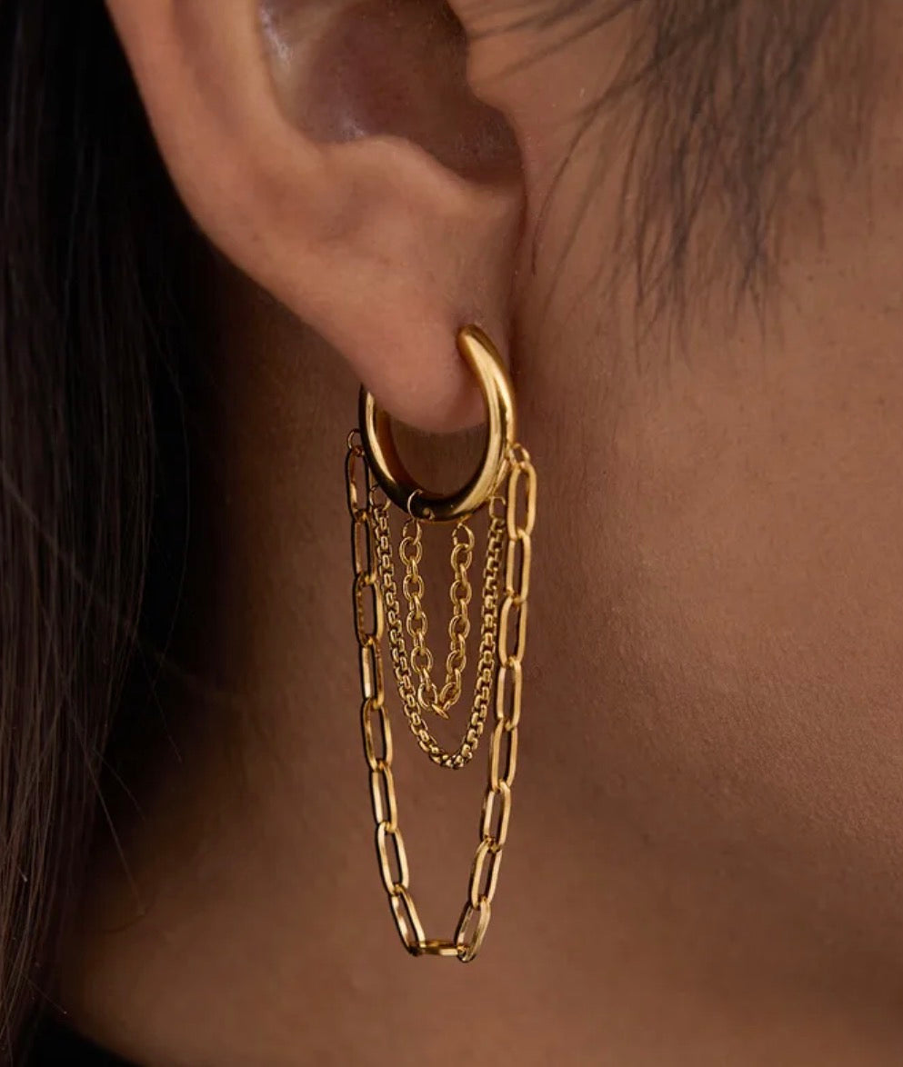 Boucles d’oreilles en acier inoxydable