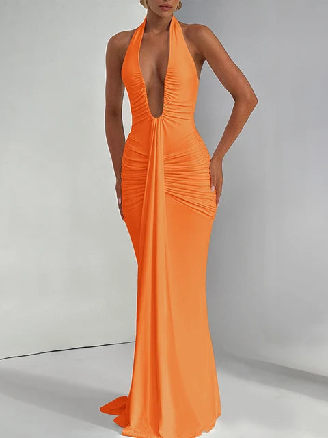Robe « Isabella » orange