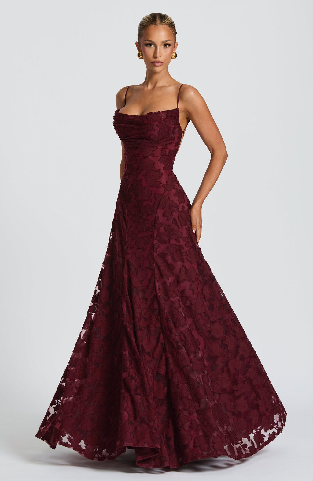 Robe « Manon » bordeaux