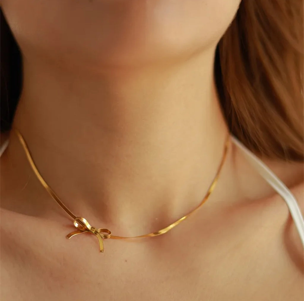 Collier rosette en acier inoxydable