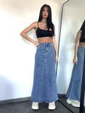 Jupe sans fente en jeans