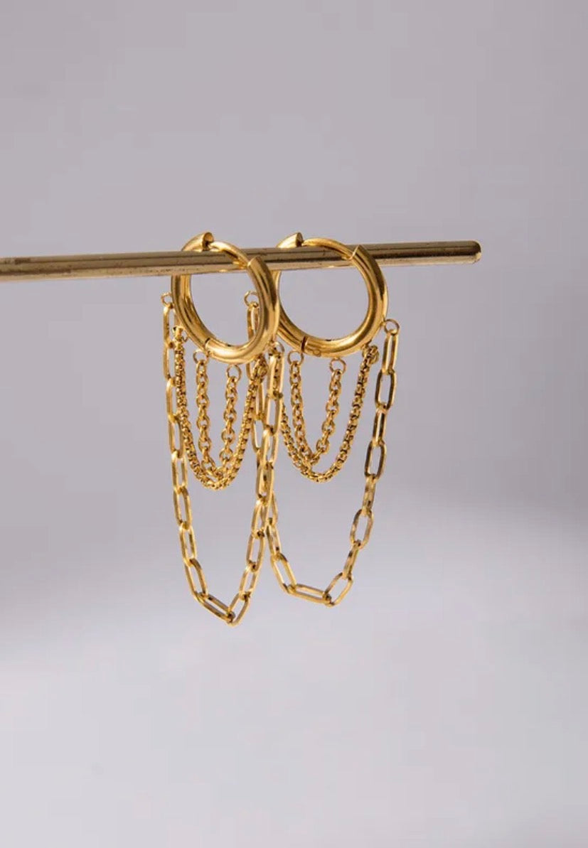 Boucles d’oreilles en acier inoxydable