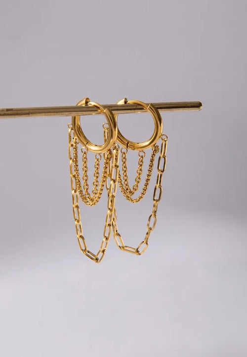 Boucles d’oreilles en acier inoxydable