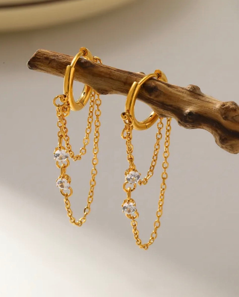 Boucles d’oreilles en acier inoxydable