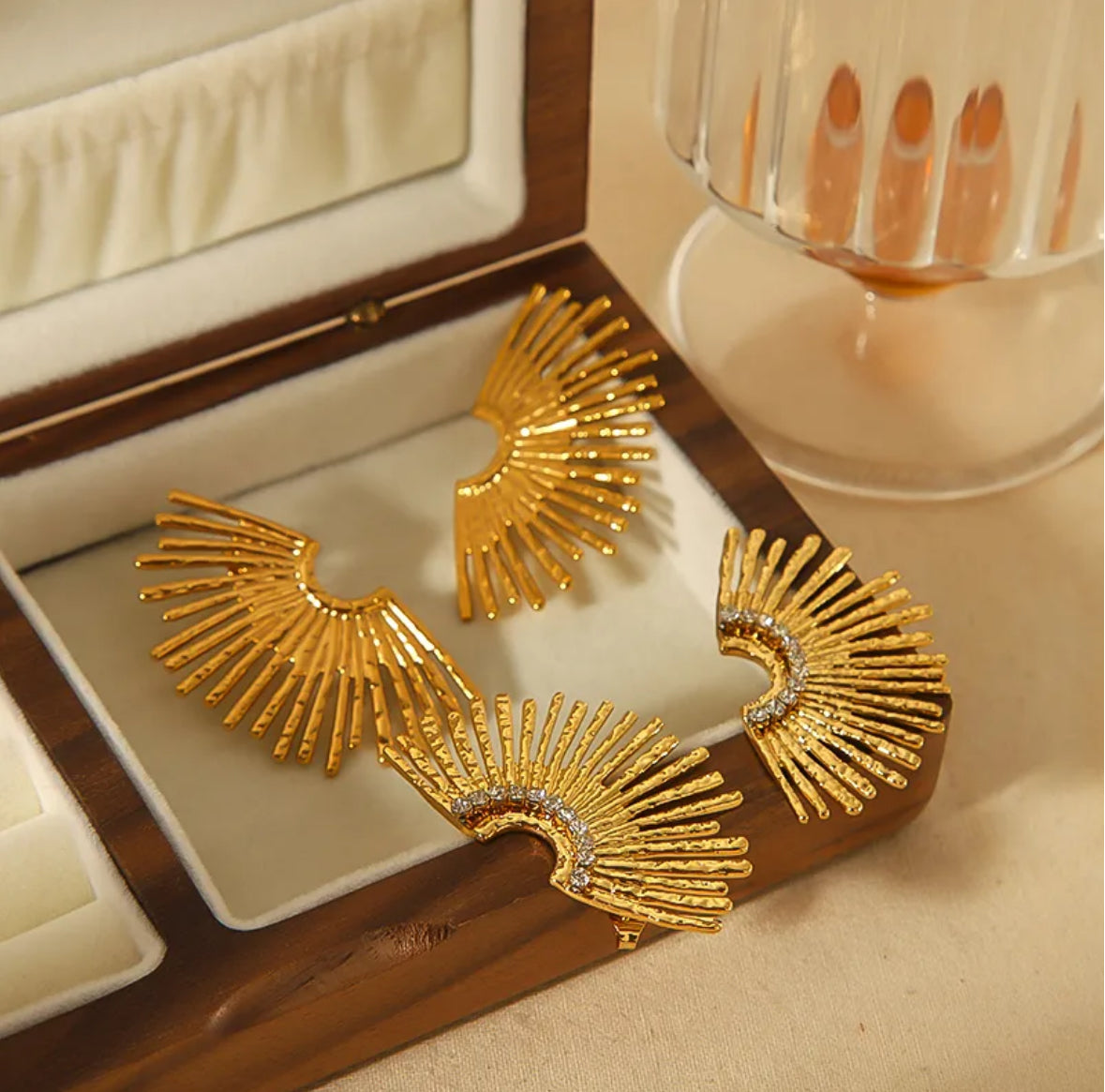 Boucles “Diane” en acier inoxydable NEW