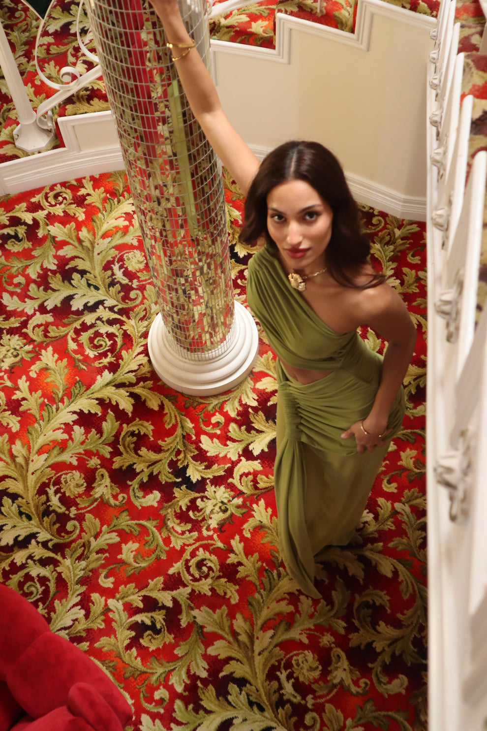 Robe « Louise » vert