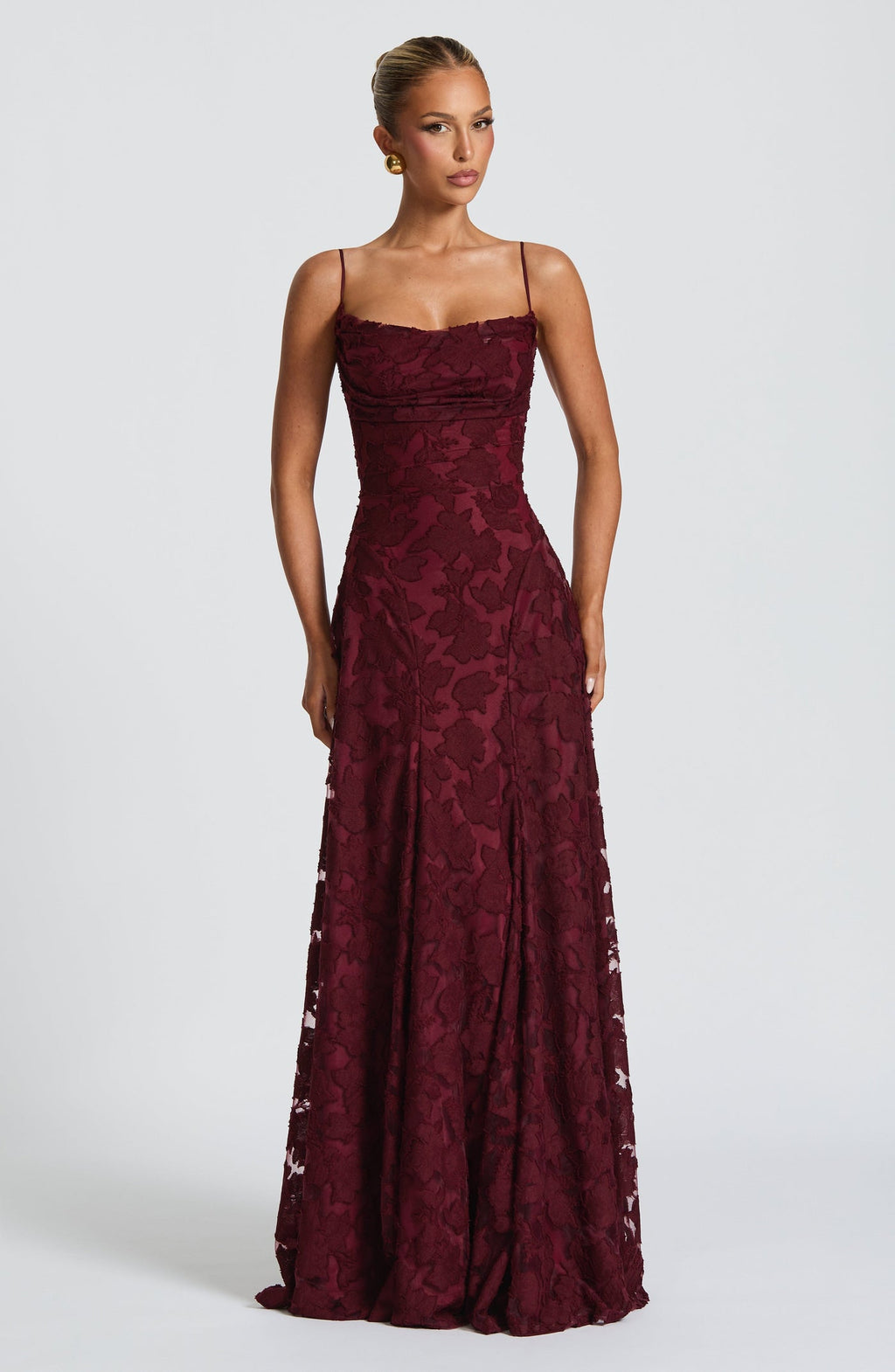 Robe « Manon » bordeaux