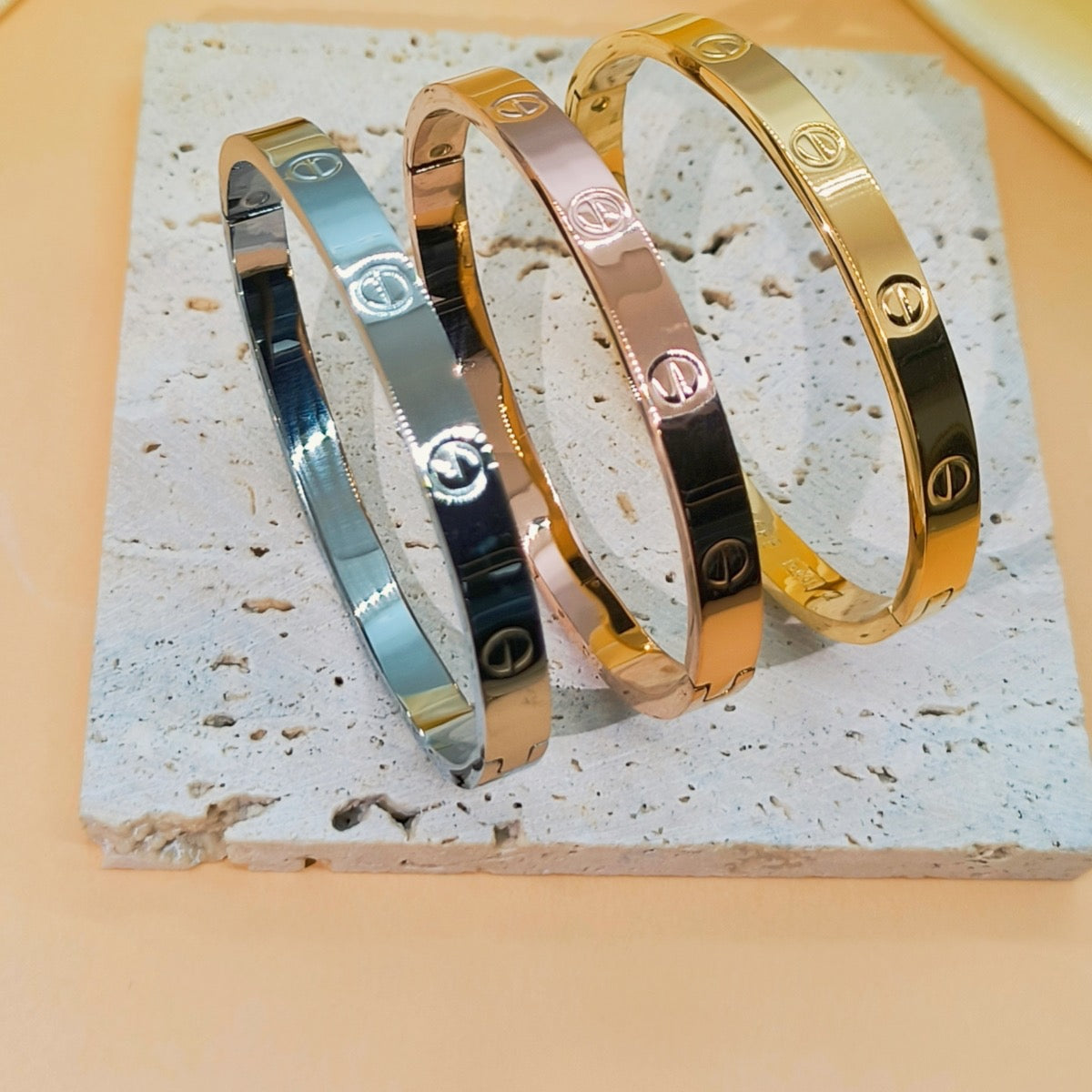 Bracelet inspiration Cartier en acier inoxydable