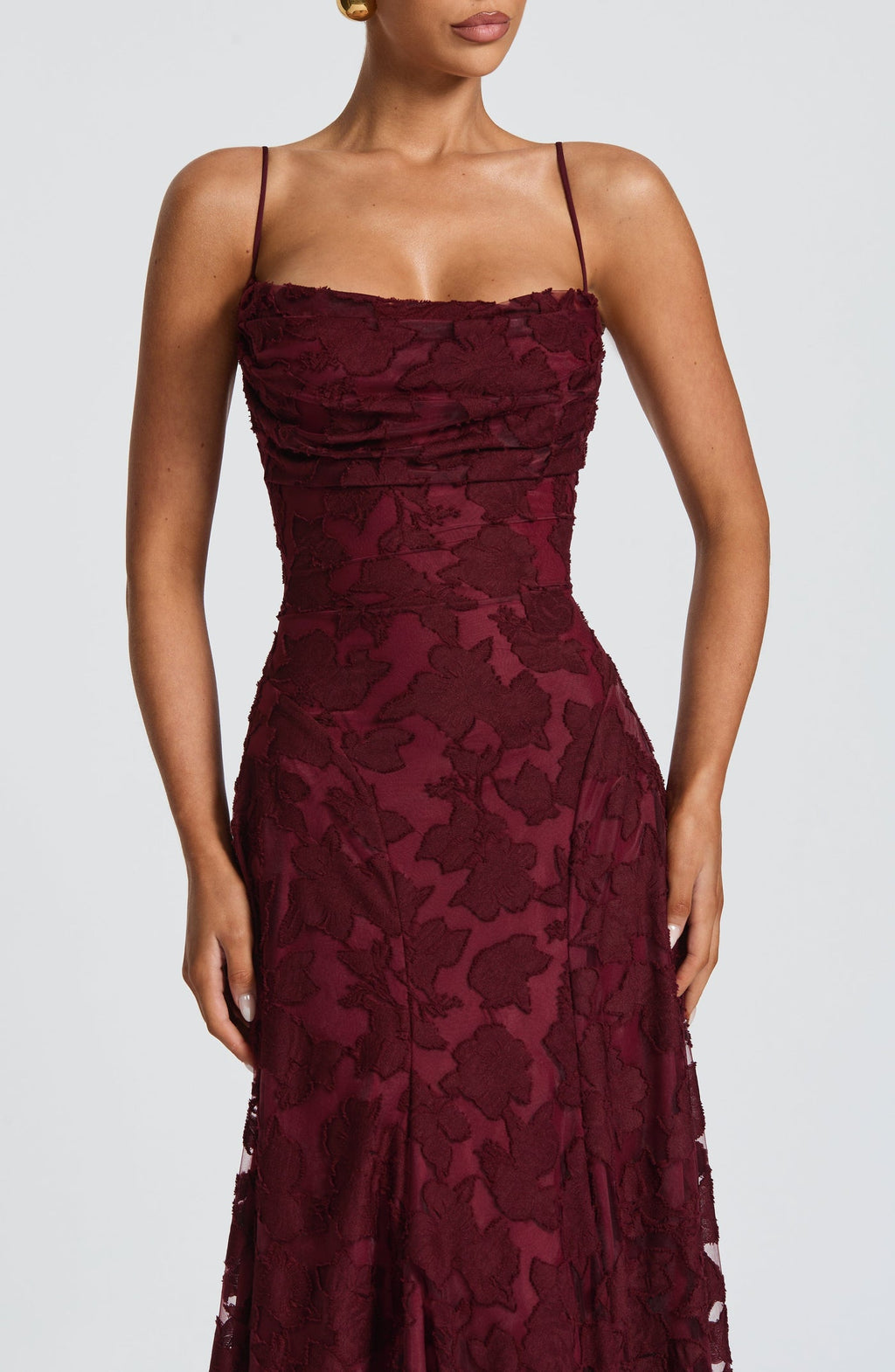 Robe « Manon » bordeaux
