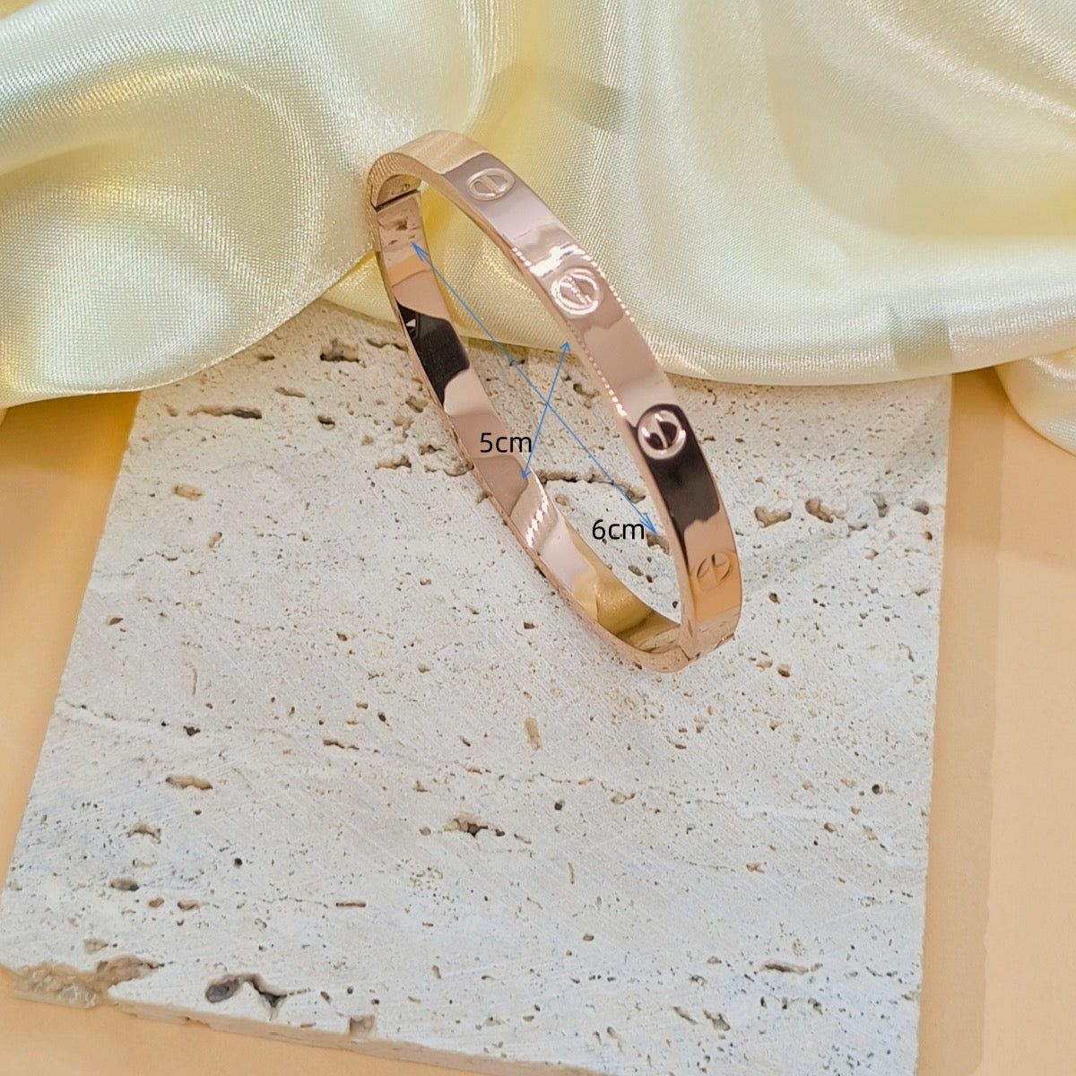 Bracelet inspiration Cartier en acier inoxydable