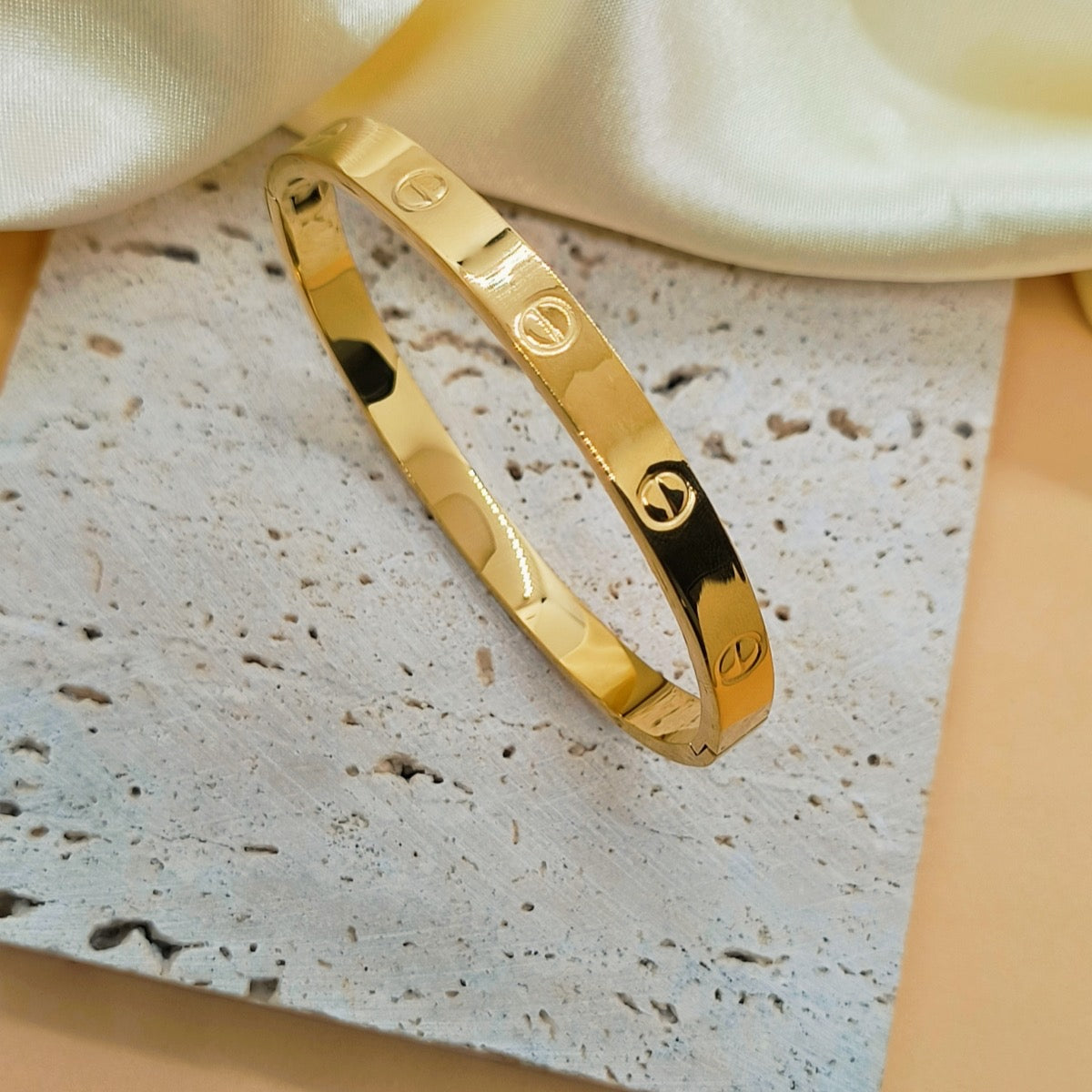 Bracelet inspiration Cartier en acier inoxydable