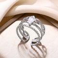 Bague « Hélena » en acier inoxydable
