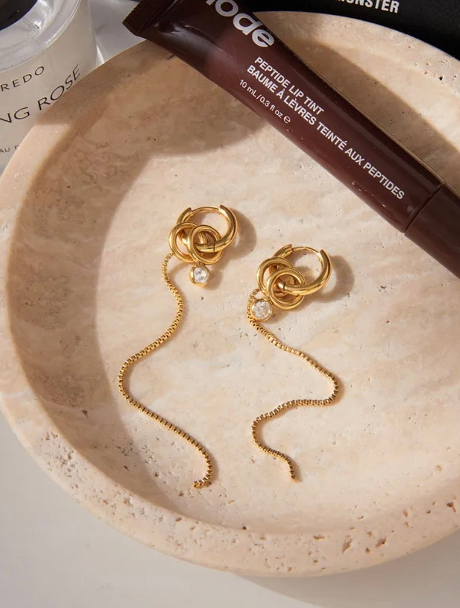 Boucles d’oreilles en acier inoxydable