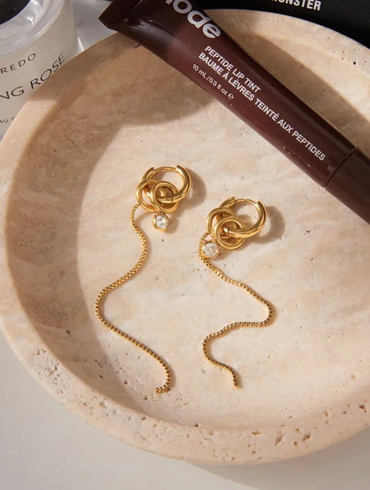 Boucles d’oreilles en acier inoxydable