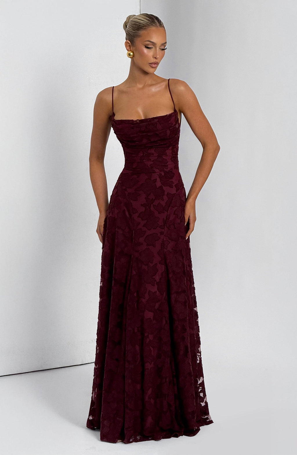 Robe « Manon » bordeaux