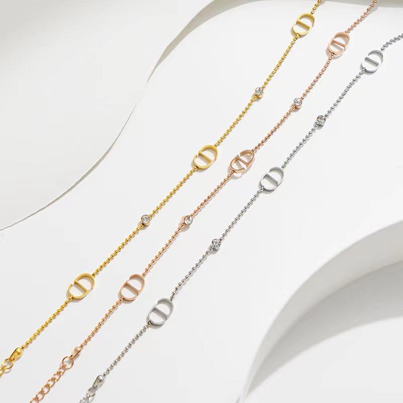 Bracelet inspi Dior en acier inoxydable