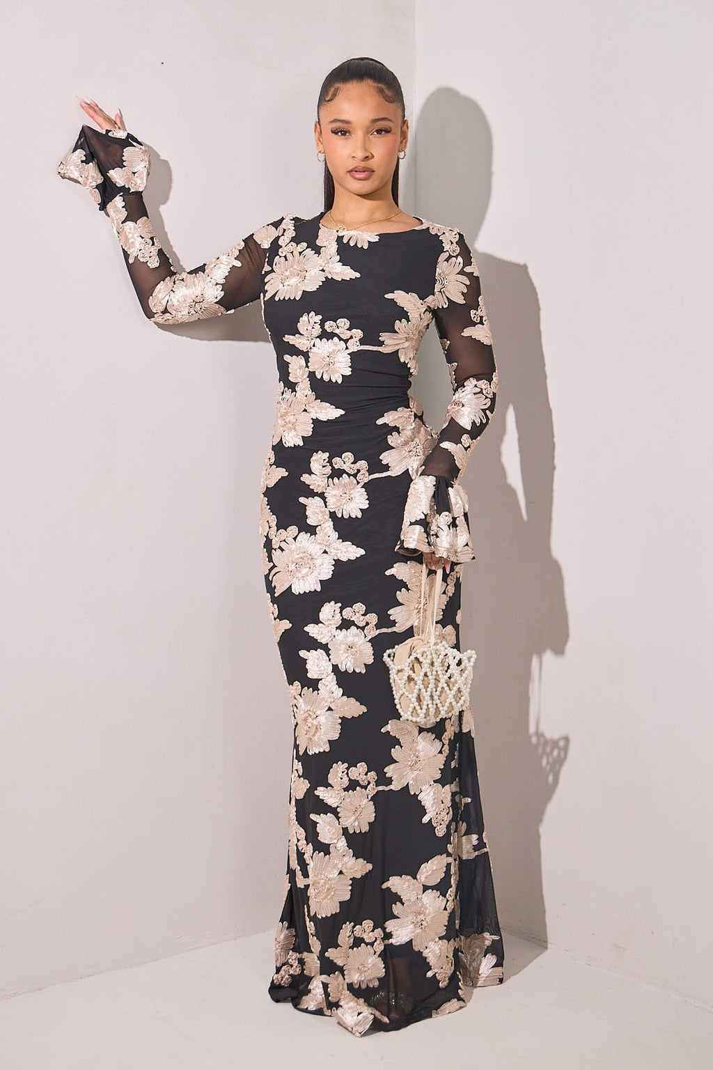 Robe « Jasmine » manches longues