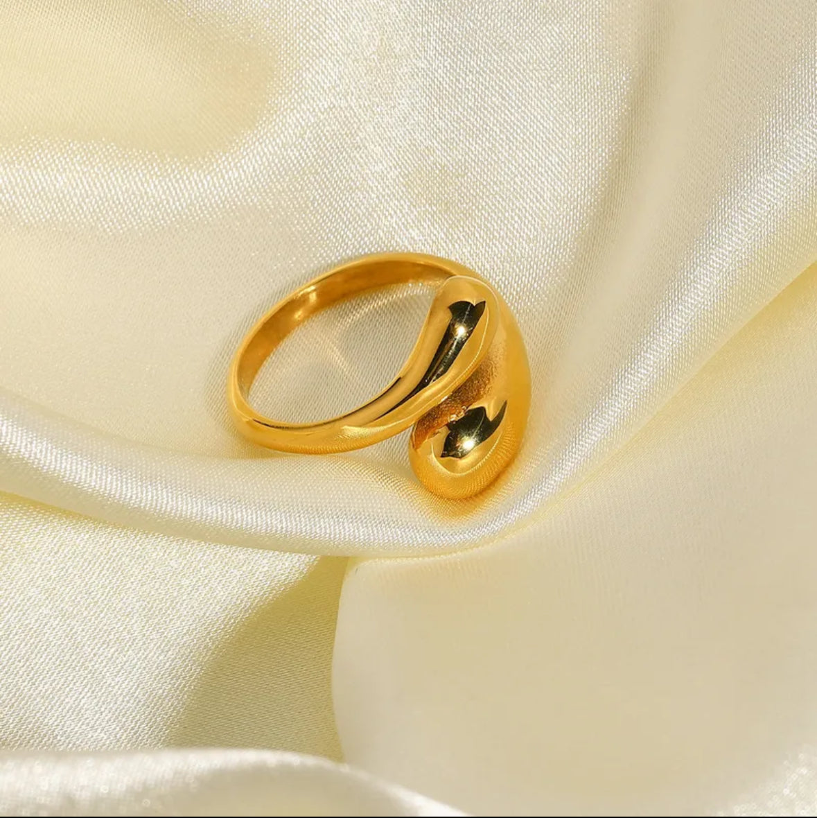 Bague « Noelia » en acier inoxydable