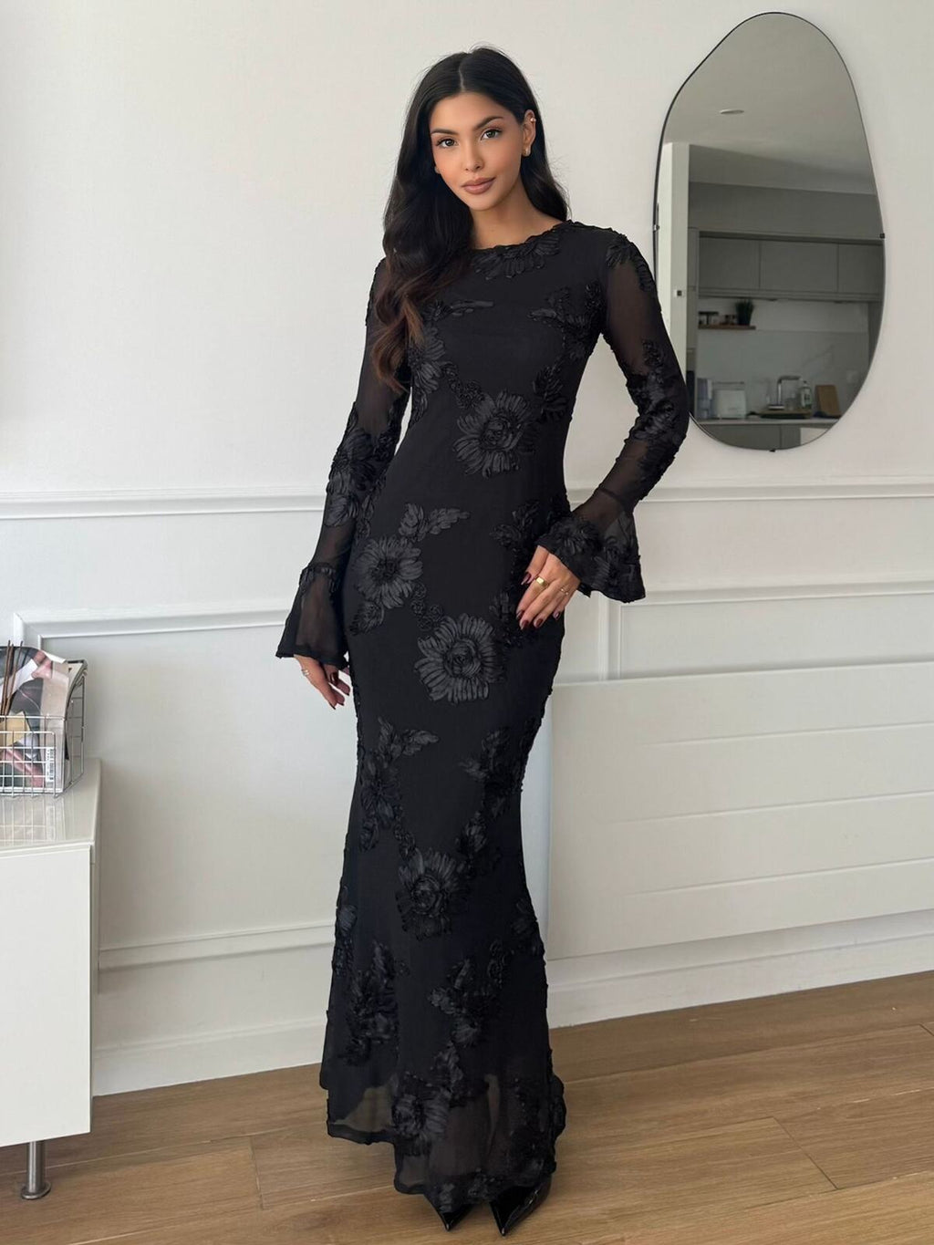Robe « Jasmine » manches longues