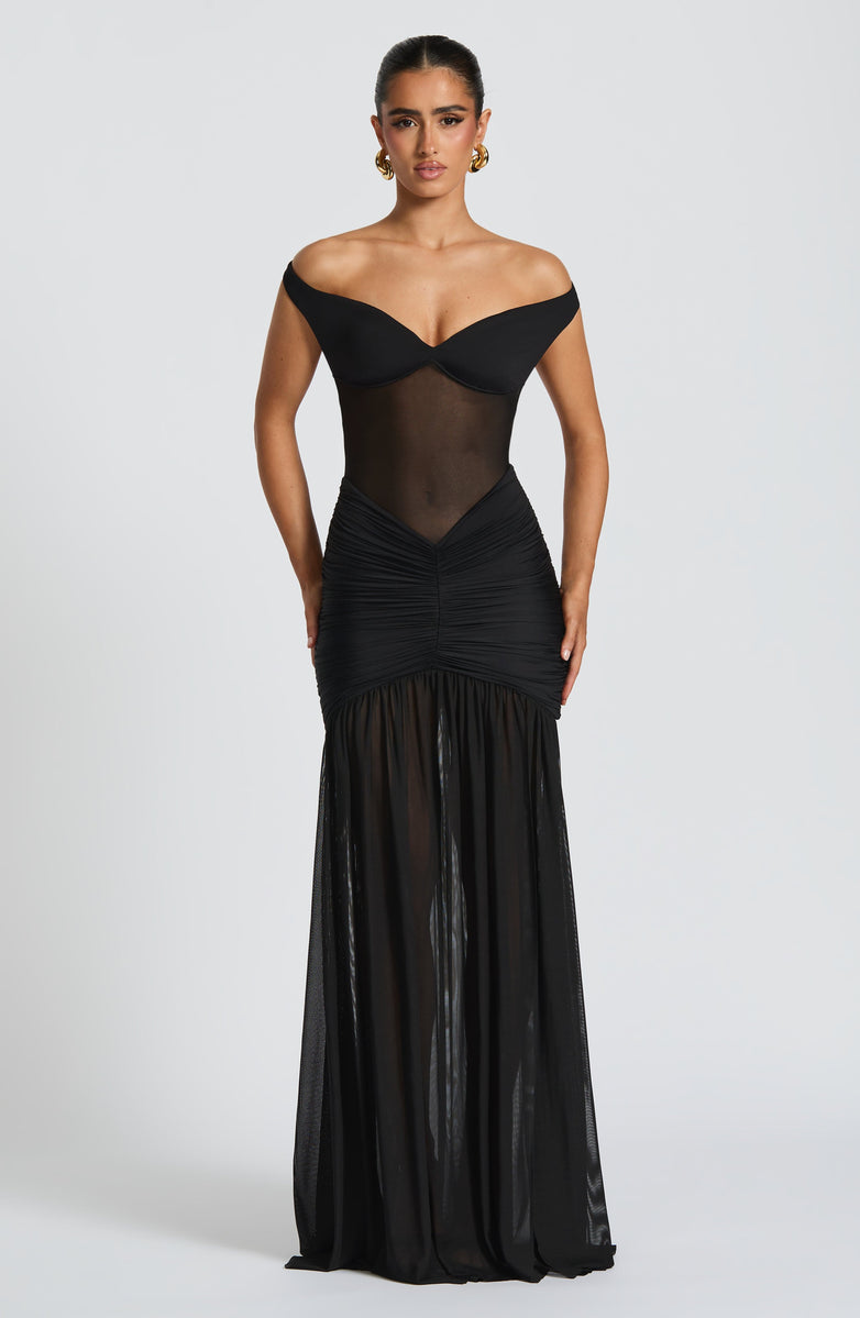 Robe « Illona » noir