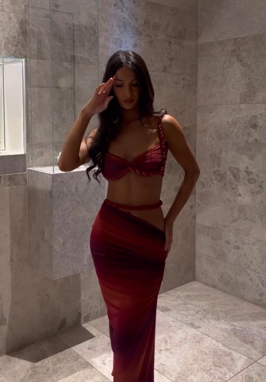 Ensemble “Hailey” rouge