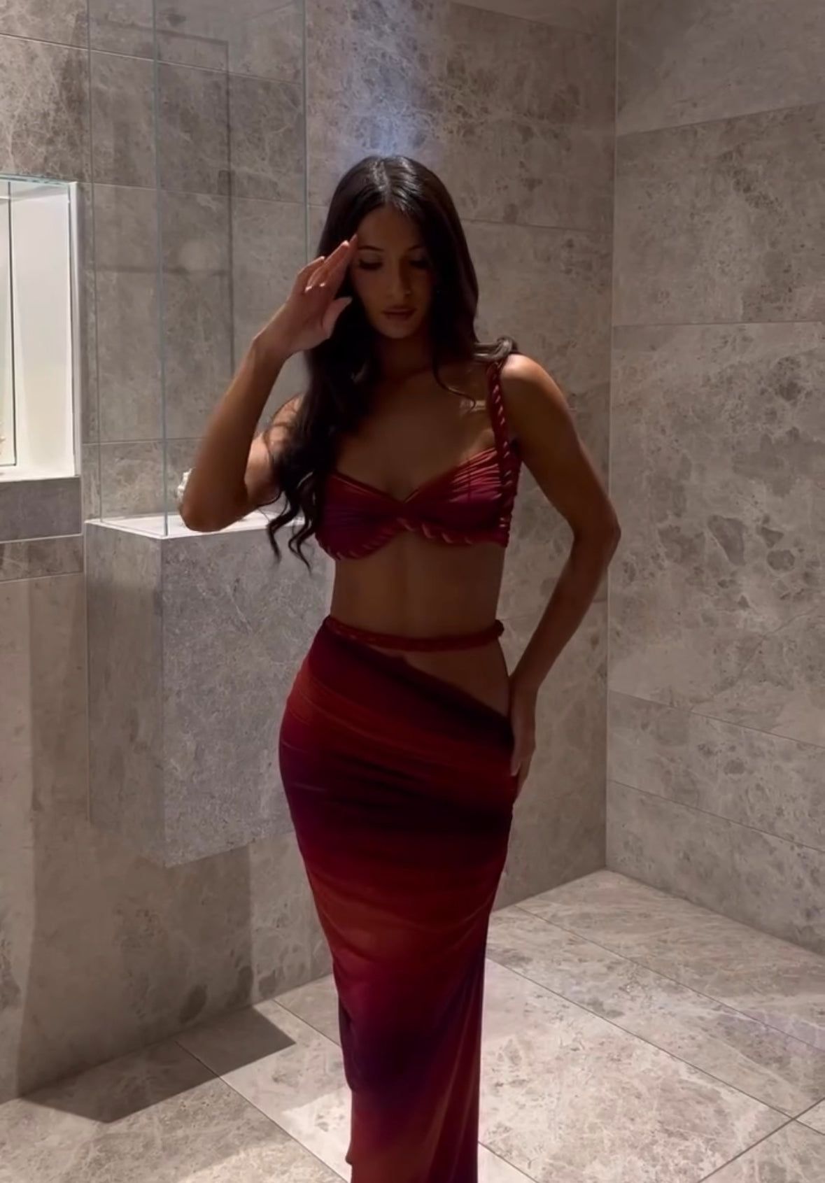 Ensemble “Hailey” rouge