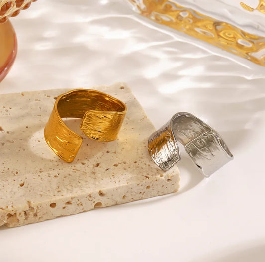 Bague « Maggie » en acier inoxydable