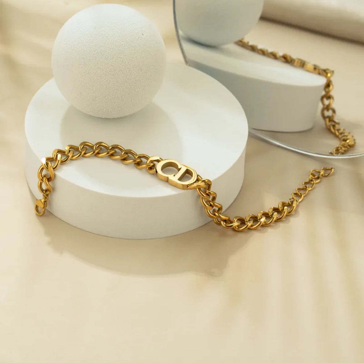 Bracelet inspiration Dior en acier inoxydable