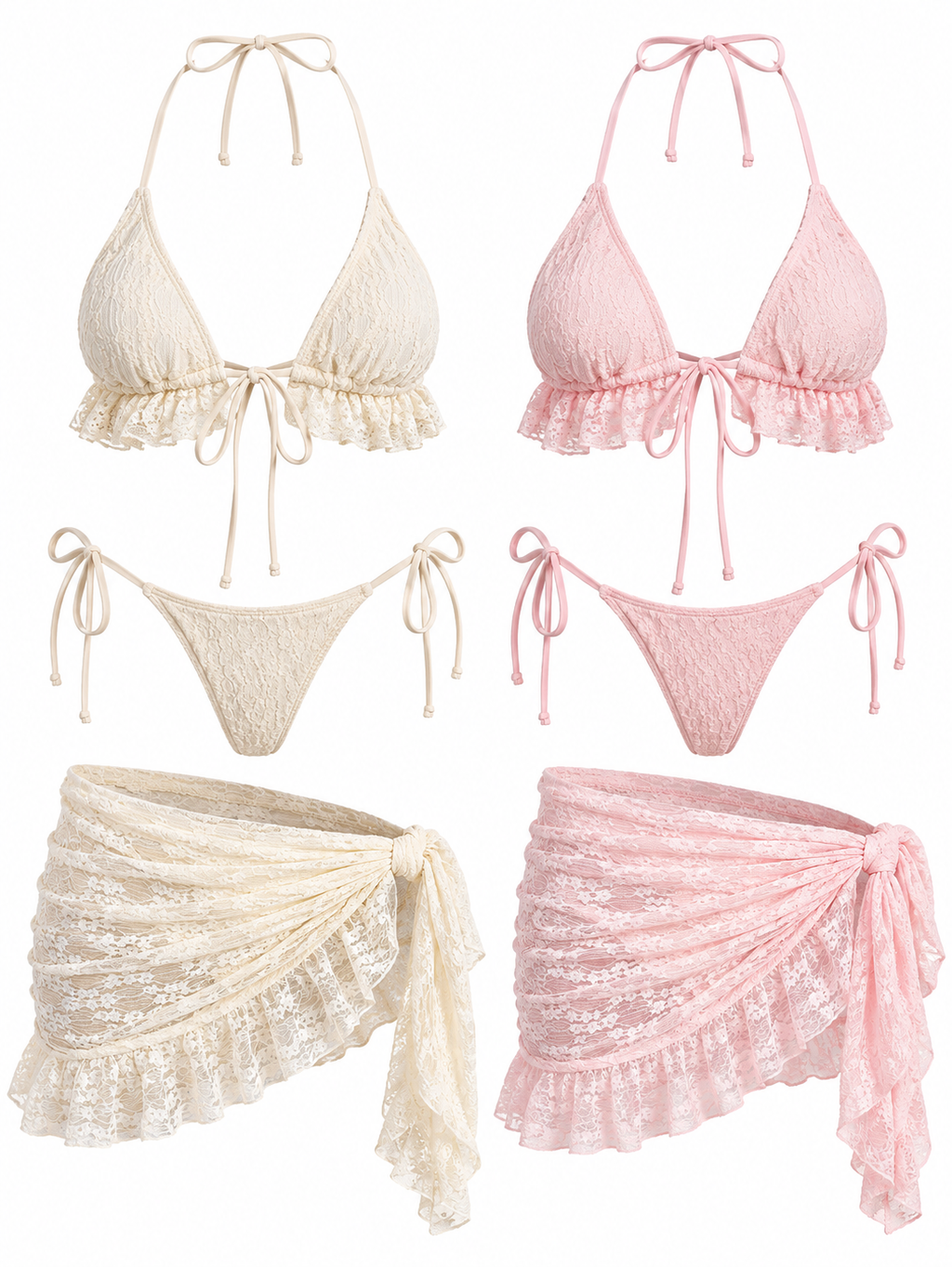 Ensemble maillot de bain et paréo « Maria »